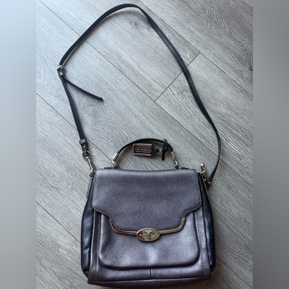 Coach Handbags - Coach Madison Small Sadie Flap Saffiano Leather Satchel